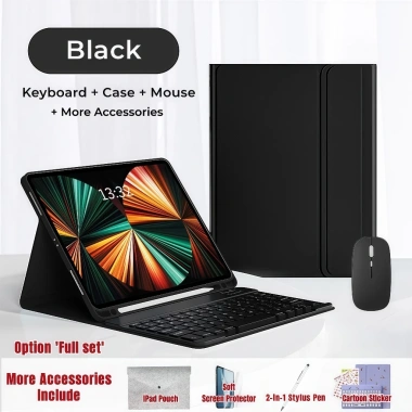 NIXXOS Vỏ Da Bluetooth cho Xiaomi Pad và Redmi - Bàn phím tích hợp bút, 2 khe cắm, giá 312k 10