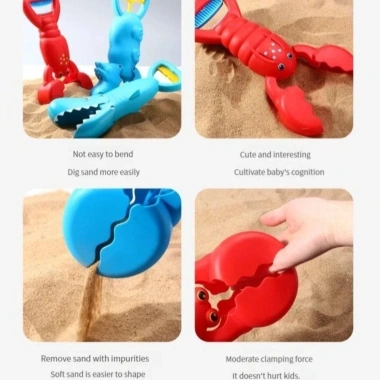 NLINNI Cát Grabber Đồ Chơi Tôm Hùm Móng Vuốt - Bộ Giáo Dục Cá Mập Cá Sấu Nhiều Màu, Phụ Kiện Bãi Biển, Bể Bơi - 135.300₫