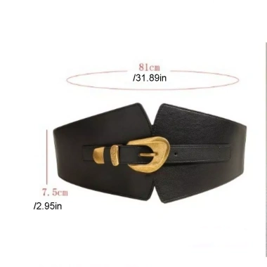 NLINNI Corset Da PU Gái Cay Màu Trơn - Thắt Lưng Rộng Giảm Béo Co Giãn, 150.700 VND