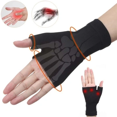NLINNI Găng tay viêm khớp co giãn, nẹp dây đeo cổ tay, quấn băng, cử tạ - Giá 91.300₫ 6