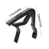 NLINNI Guitar Capo kim nhôm, hạt gỗ hồng, đệm cao su, Pick Holder cho guitar & ukulele 2
