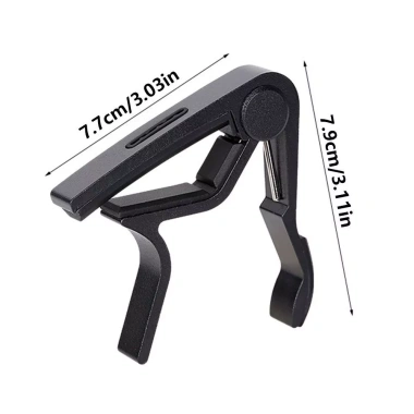 NLINNI Guitar Capo kim nhôm, hạt gỗ hồng, đệm cao su, Pick Holder cho guitar & ukulele