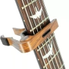 NLINNI Guitar Capo kim nhôm, hạt gỗ hồng, đệm cao su, Pick Holder cho guitar & ukulele 4