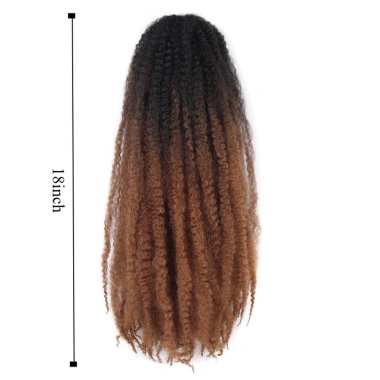 NLINNI Marley Twist 18 inch Afro Kinky Xoăn Tóc Móc Ombre Tự Nhiên - Dài 18 inch, Giá chỉ 176,040₫ (Giảm từ 214,769₫) 2