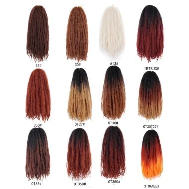 NLINNI Marley Twist 18 inch Afro Kinky Xoăn Tóc Móc Ombre Tự Nhiên - Dài 18 inch, Giá chỉ 176,040₫ (Giảm từ 214,769₫) 3