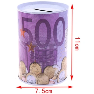 NLINNI Money Bank xi lanh sáng tạo hộp lưu trữ trang trí nội thất Euro 72.600 VND