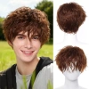 NLINNI Tóc Giả Lớp Xoăn Ngắn Nâu Nam - Thực Tự Nhiên, Lông Tơ, Cosplay Halloween, 280.800₫ 7
