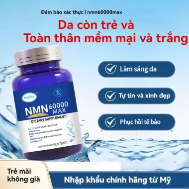 NMN60.000 Chính Hãng Mỹ 60 viên - Bổ NAD+ tăng đàn hồi da, chống lão hóa, giá 119k