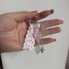 Nơ Acrylic Đa Màu Đính Ren – Móc Khóa Dây Chuyền Thời Trang cho Điện Thoại và Ô Tô 8