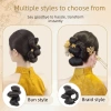 Nơ Bun Head Tóc Giả Ngọt Ngào Thanh Lịch Hanfu Xám Dùng Hàng Ngày Giá 99.360đ 5