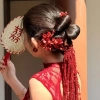 Nơ Bun Head Tóc Giả Ngọt Ngào Thanh Lịch Hanfu Xám Dùng Hàng Ngày Giá 99.360đ 6