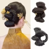 Nơ Bun Head Tóc Giả Ngọt Ngào Thanh Lịch Hanfu Xám Dùng Hàng Ngày Giá 99.360đ 7
