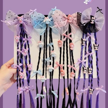 Nơ & chun buộc tóc giả hình hoạt hình dễ thương cho bé - Giá chỉ 32.000₫
