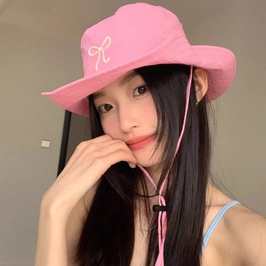 Nơ Dễ Thương Mỏng Nhanh Khô - Nón Leo Núi Vành Rộng Dây Rút - Mũ Ngư Dân 5