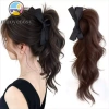 Nơ Đuôi Ngựa Xoăn Gợn Sóng - Kẹp Móng Vuốt Dài Phong Cách Hàn Quốc, Mở Rộng Tóc Giả cho Tóc Nữ - 101.520 VND