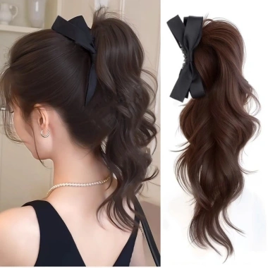 Nơ Đuôi Ngựa Xoăn Gợn Sóng - Kẹp Móng Vuốt Dài Phong Cách Hàn Quốc, Mở Rộng Tóc Giả cho Tóc Nữ - 101.520 VND 7 Nơ Đuôi Ngựa Xoăn Gợn Sóng - Kẹp Móng Vuốt Dài Phong Cách Hàn Quốc, Mở Rộng Tóc Giả cho Tóc Nữ - 101.520 VND 7