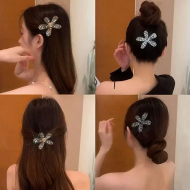 Nổ Kẹp Full Kim Cương Hoa Đính Đá Lấp Lánh – Mỏ Vịt Phong Cách Nữ 2.025 Giá 14.000₫