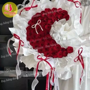 Nơ Ngọc 8mm size 11*20.5cm Nơ Cổ Rượu trang trí bánh sinh nhật, bánh kem, giỏ quà Tết - Giá chỉ 9.869₫