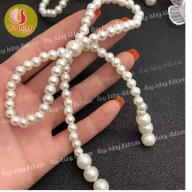 Nơ Ngọc 8mm size 11*20.5cm Nơ Cổ Rượu trang trí bánh sinh nhật, bánh kem, giỏ quà Tết - Giá chỉ 9.869₫