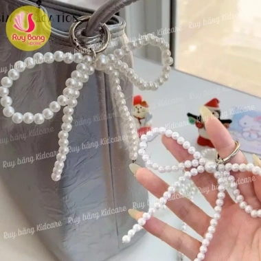 Nơ Ngọc 8mm size 11*20.5cm Nơ Cổ Rượu trang trí bánh sinh nhật, bánh kem, giỏ quà Tết - Giá chỉ 9.869₫