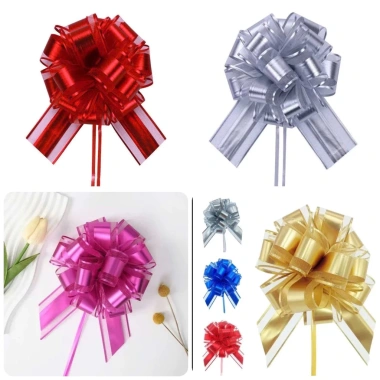 Nơ Tú Cầu Ruy Băng Loại To - Trang Trí Giỏ Quà Tết Đẹp, Giá 9.000 Giảm Đặc Biệt