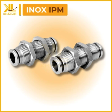 Nối 2 Đầu Ống Khí Siết Thùng Inox 304 IPM - Giá chỉ 75.900₫, inox bền, siết chặt