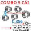 Nối 2 Đầu Ren 21 Răng & 27mm Inox Không Gỉ - Ren 1/2 21mm, 3/4 27mm, Cà Rá không lấy - 13,910 4