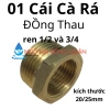 Nối 2 Đầu Ren 21 Răng & 27mm Inox Không Gỉ - Ren 1/2 21mm, 3/4 27mm, Cà Rá không lấy - 13,910 11