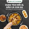 Nồi Áp Suất 4L SMARTCHOICE SCG-APS003 800W Núm Vặn Cơ, Điều Chỉnh Thời Gian, Nấu Nhanh Chống Dính, Giá Ưu Đãi 1.365.000₫ 5