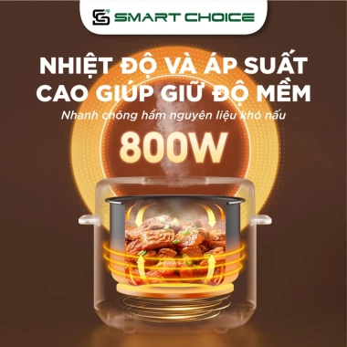Nồi Áp Suất 4L SMARTCHOICE SCG-APS003 800W Núm Vặn Cơ, Điều Chỉnh Thời Gian, Nấu Nhanh Chống Dính, Giá Ưu Đãi 1.365.000₫ 7 Nồi Áp Suất 4L SMARTCHOICE SCG-APS003 800W Núm Vặn Cơ, Điều Chỉnh Thời Gian, Nấu Nhanh Chống Dính, Giá Ưu Đãi 1.365.000₫ 7