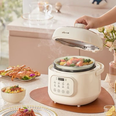 Nồi áp suất Bear 2L A20X2 - Nấu cơm, hầm đa năng, tiết kiệm thời gian, giảm 17% chỉ 1,175,000₫