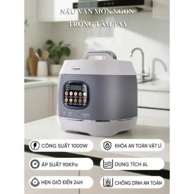 Nồi Áp Suất Beemi 1.000W Công Nghệ Cao Đa Năng 10 Chế Độ Bảo Hành 1 Năm Giá Ưu Đãi 1.010.000₫ 6 Nồi Áp Suất Beemi 1.000W Công Nghệ Cao Đa Năng 10 Chế Độ Bảo Hành 1 Năm Giá Ưu Đãi 1.010.000₫ 6