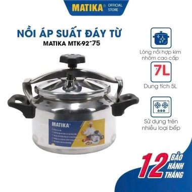 Nồi áp suất bếp ga 4L MATIKA - Tiết kiệm năng lượng, giảm giá 23% chỉ 330.000 2
