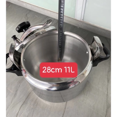 Nồi áp suất bếp gas 28cm 11L - Siêu bền, tiết kiệm thời gian, giá chỉ 780.000đ (giảm từ 990.600đ) 5