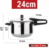 Nồi áp suất bếp gas inox 304 Supor 5L - 12 tháng bảo hành, đa dung tích 3-9L, giá ưu đãi 1.219.000 VND 5
