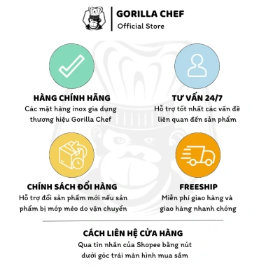 Nồi áp suất bếp từ 3 đáy 6.5L - 39L Gorilla Chef, 3 cấp độ bảo vệ an toàn, giảm giá 1.299.000₫ 9