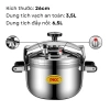 Nồi áp suất bếp từ 3 đáy 6.5L - 39L Gorilla Chef, 3 cấp độ bảo vệ an toàn, giảm giá 1.299.000₫ 10