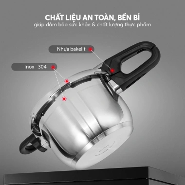 Nồi Áp Suất Bếp Từ Elmich 4L-5.5L-5L, Chính Hãng, Giá 1,496,400 - 1,160,000 VNĐ 9