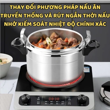 Nồi áp suất bếp từ Fujika 4-7L – Nấu hầm siêu nhanh, chống dính, giá chỉ 609.000đ