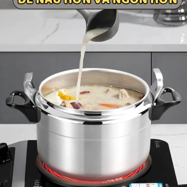 Nồi áp suất bếp từ Fujika 4-7L – Nấu hầm siêu nhanh, chống dính, giá chỉ 609.000đ