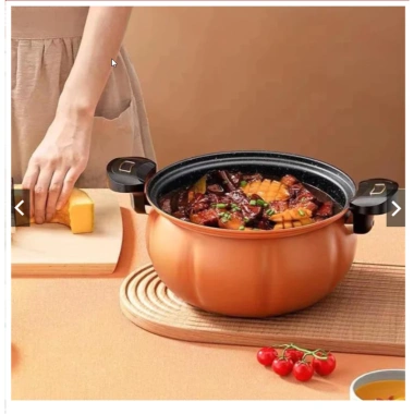 Nồi Áp Suất Bí Ngô 8L Chống Dính 4in1 - Hầm Gà, Cháo, Chiên, Xào - 165.000 VND 4