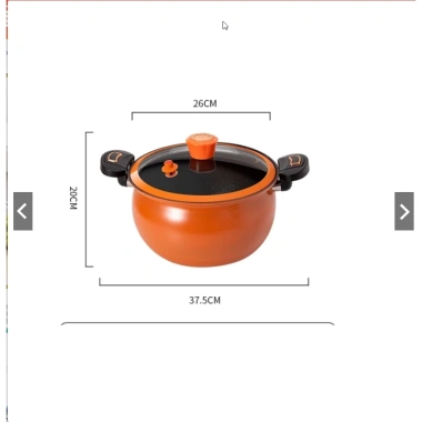 Nồi Áp Suất Bí Ngô 8L Chống Dính 4in1 - Hầm Gà, Cháo, Chiên, Xào - 165.000 VND 5