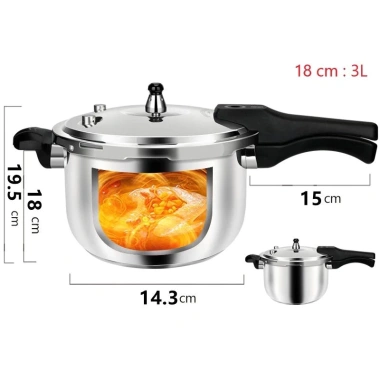 Nồi áp suất chính hãng cho bếp gas, bếp từ, hồng ngoại - Chống rỉ, cháy, 550.000₫ 9