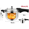 Nồi áp suất chính hãng cho bếp gas, bếp từ, hồng ngoại - Chống rỉ, cháy, 550.000₫ 10