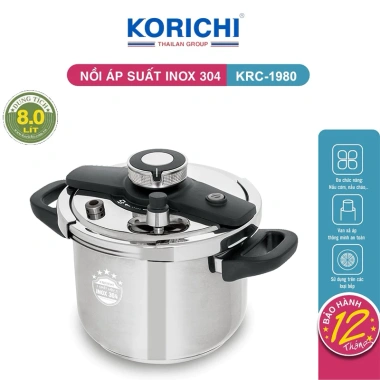 Nồi Áp Suất Cơ Đáy Inox 304 Đun Từ Gas Hồng Ngoại - Bảo Hành 5 Năm - 1,38 Triệu