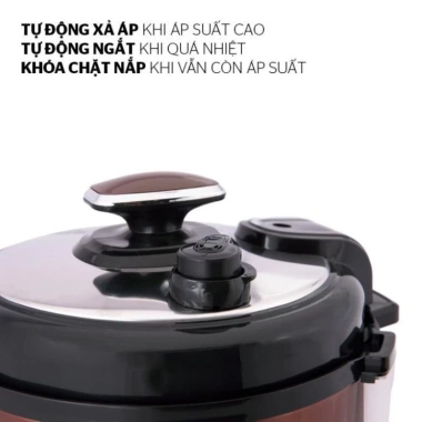 Nồi áp suất đa năng 6L Sunhouse SHD-1.562 - nấu cháo, hầm xương, giữ nhiệt, bảo hành 12 tháng, giá ưu đãi 1.145.000 VND 9