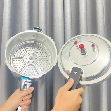 Nồi áp suất đa năng bếp từ, kèm khay hấp, dùng gas, giảm giá 20% chỉ 389k