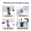 Nồi áp suất đa năng bếp từ, kèm khay hấp, dùng gas, giảm giá 20% chỉ 389k 7
