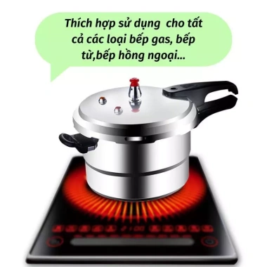 Nồi áp suất đa năng bếp từ, kèm khay hấp, dùng gas, giảm giá 20% chỉ 389k