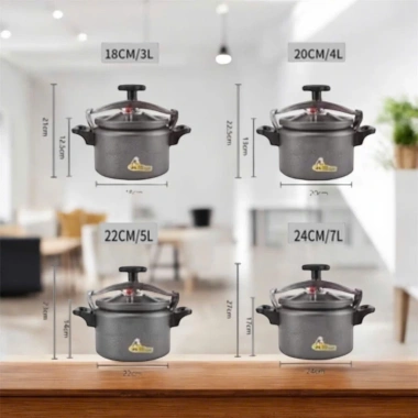 Nồi Áp Suất Đa Năng SIKMA 3-7L Đun Ga & Điện - Trường Thọ, Giá Ưu Đãi 345.000 VND